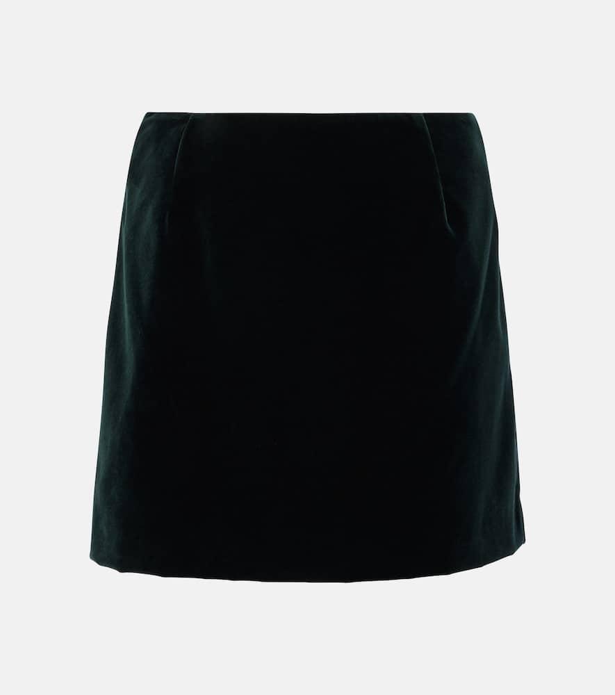 blazé milano jealousy cotton velvet miniskirt