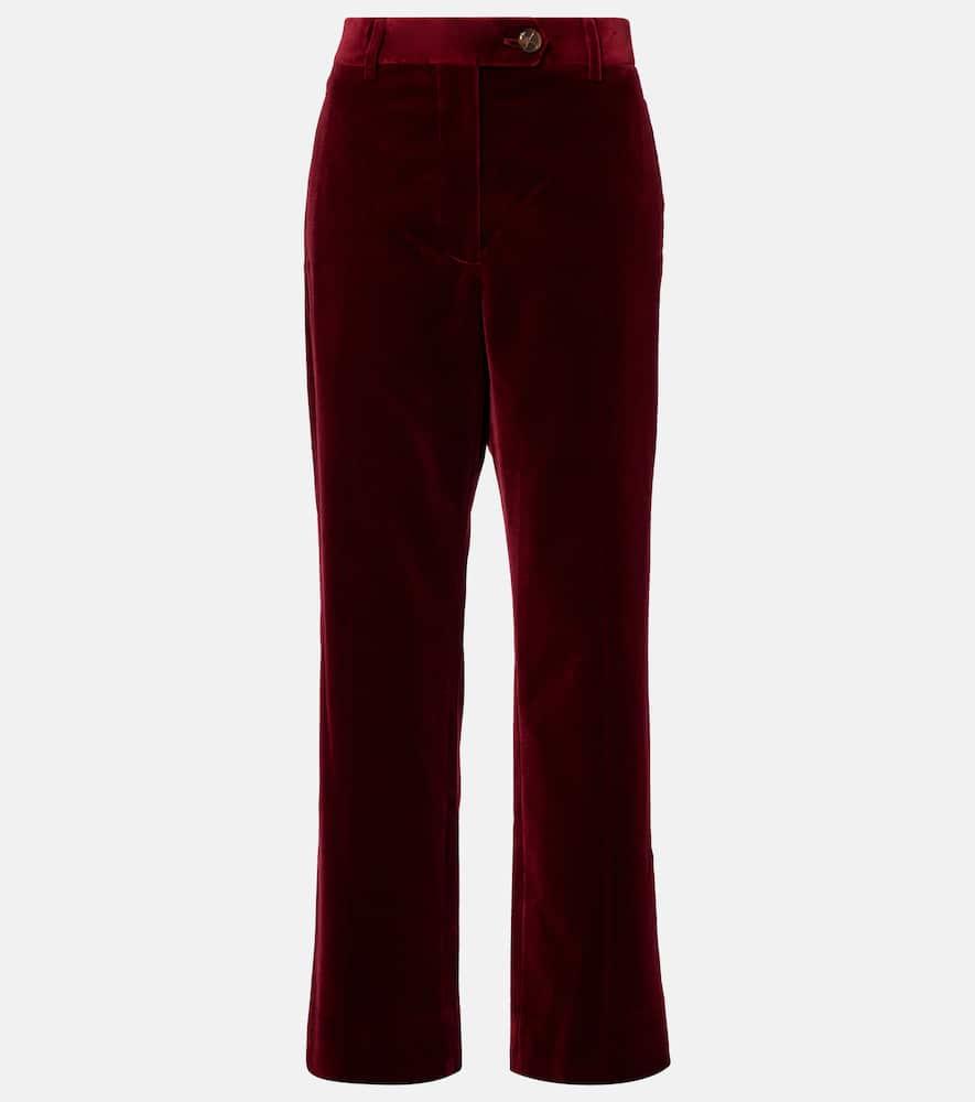 blazé milano nana cotton velvet straight pants