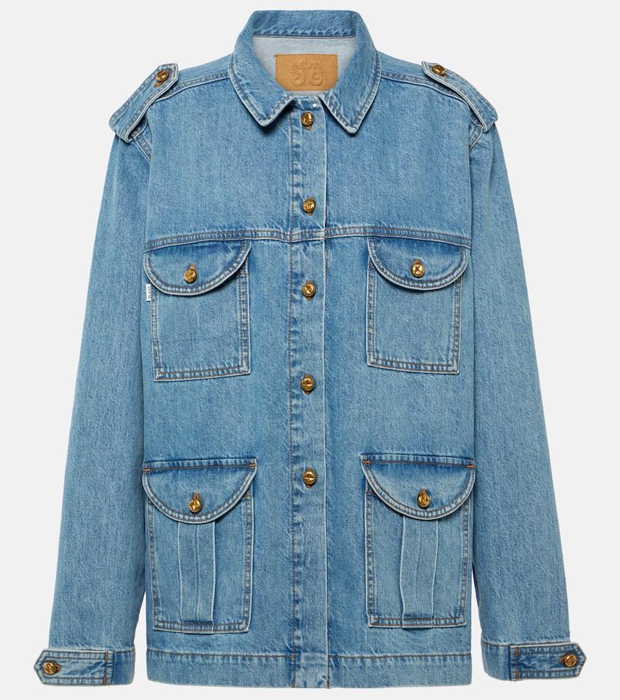 blazé milano sahariana oversized denim jacket