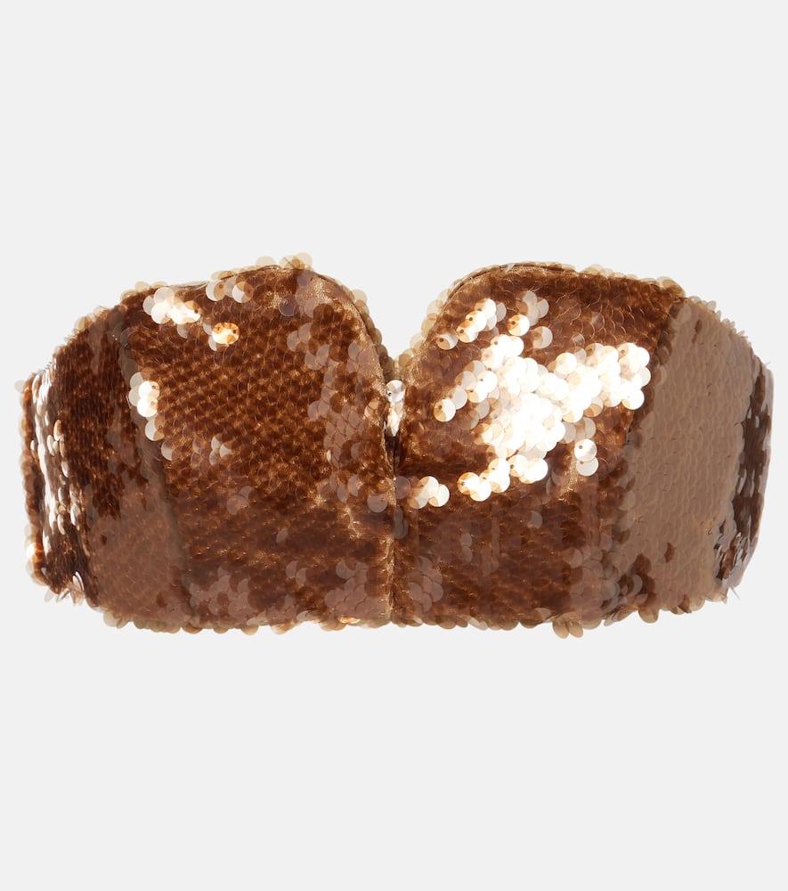 blazé milano sequined bra top