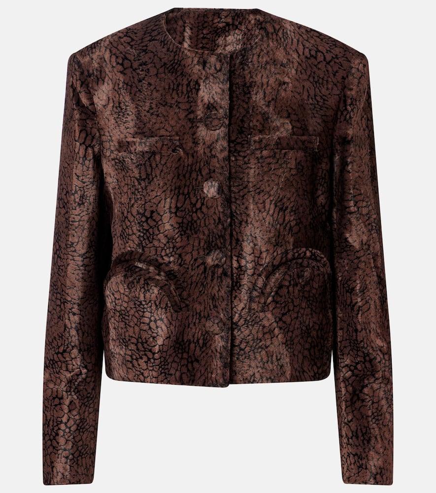 blazé milano shamo bolero velvet jacket