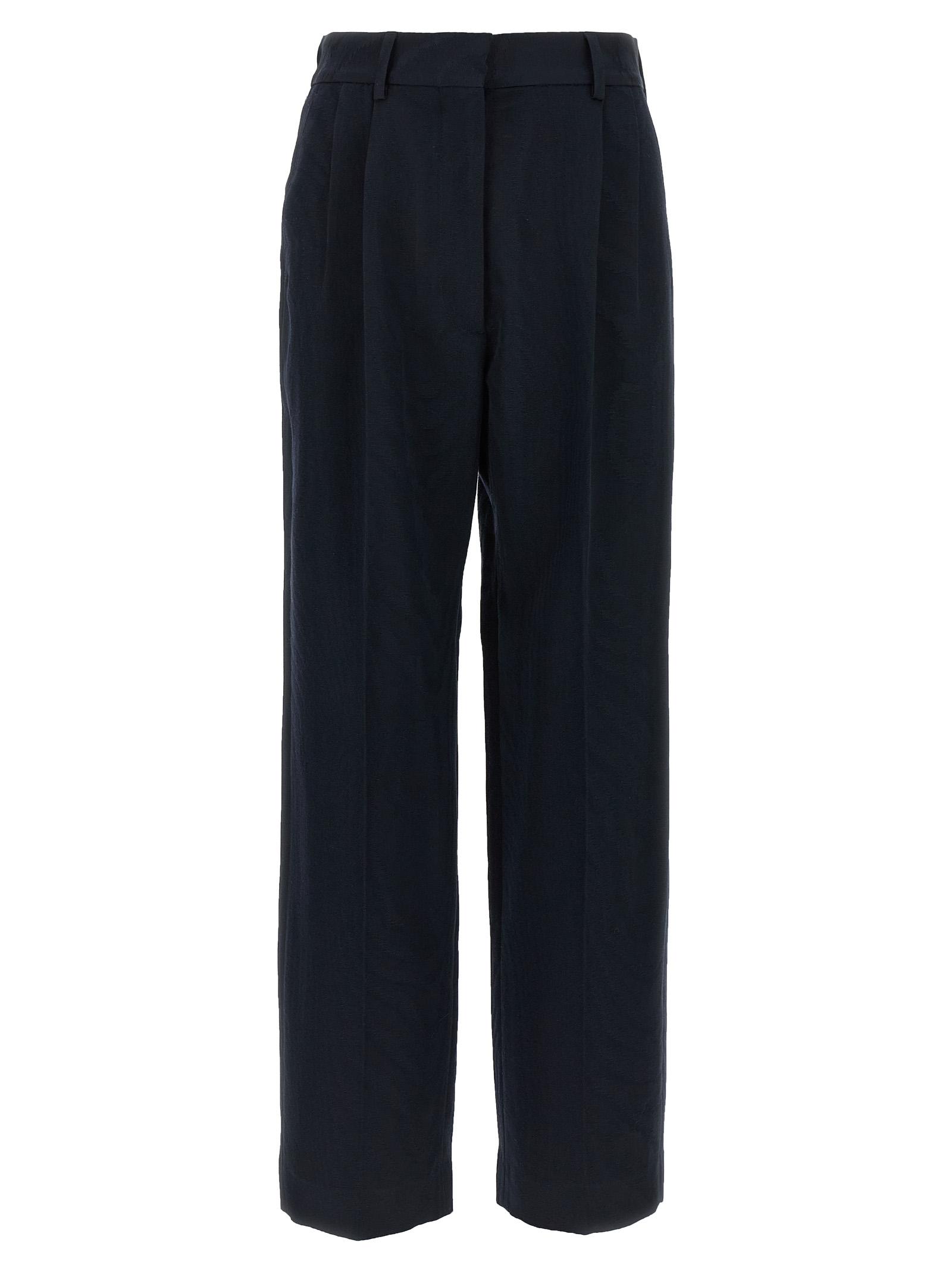 blazé milano sharewood pants blue viscose - women
