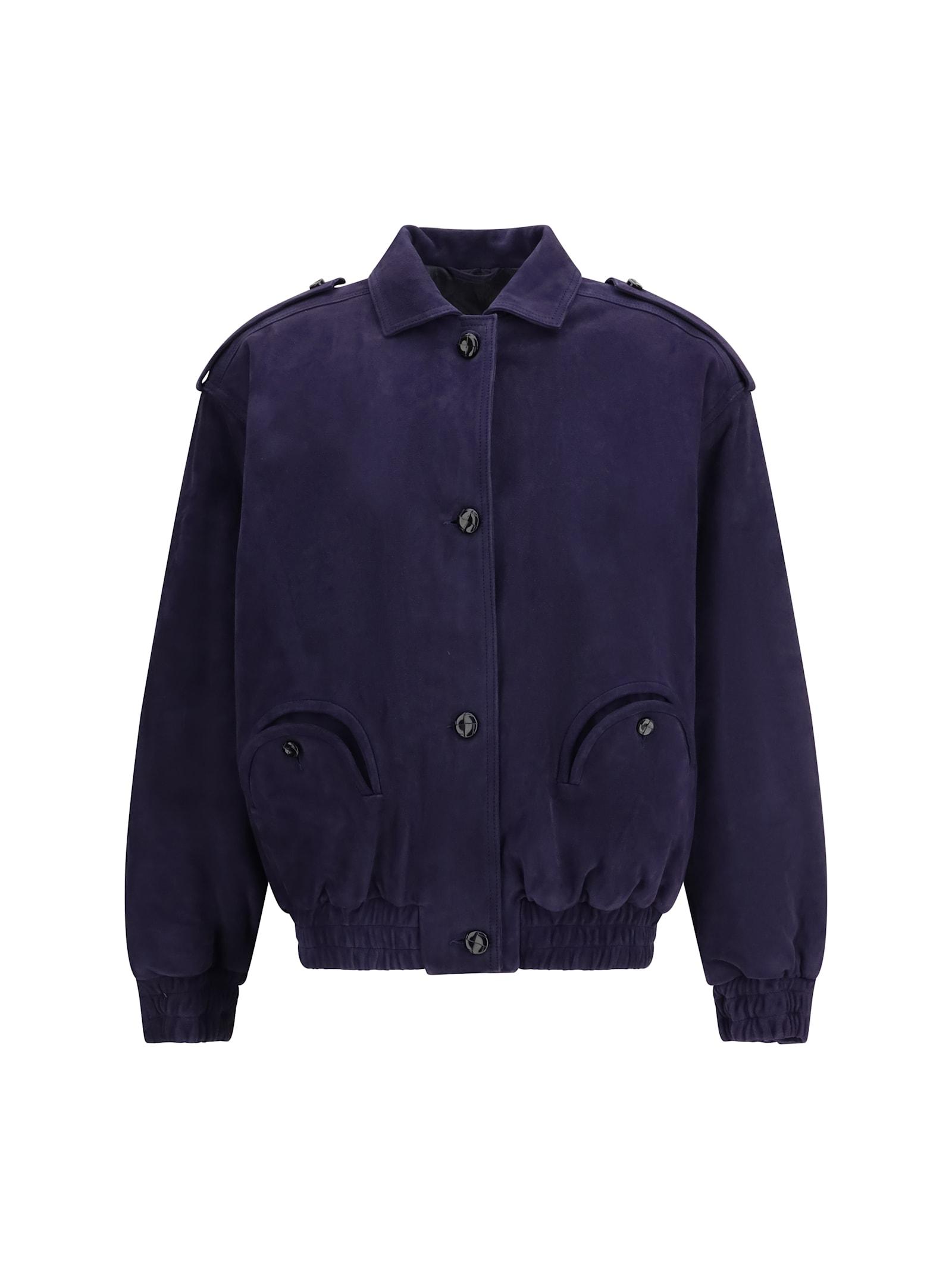 blazé milano viva charlie suede bomber jacket