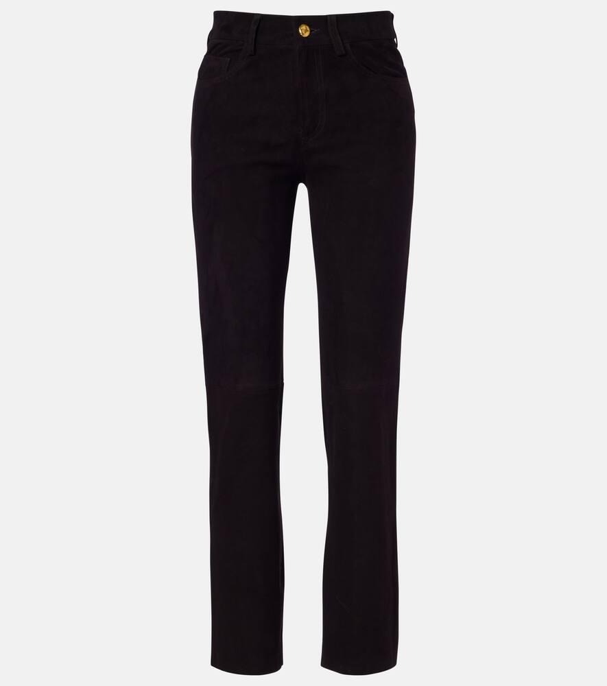 blazé milano viva paso suede straight pants