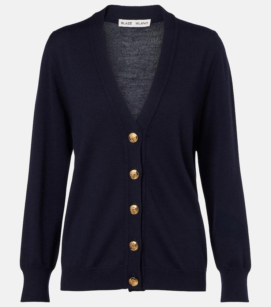 blazé milano wool, silk, and cashmere cardigan