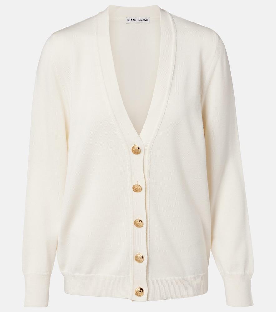 blazé milano wool, silk, and cashmere cardigan
