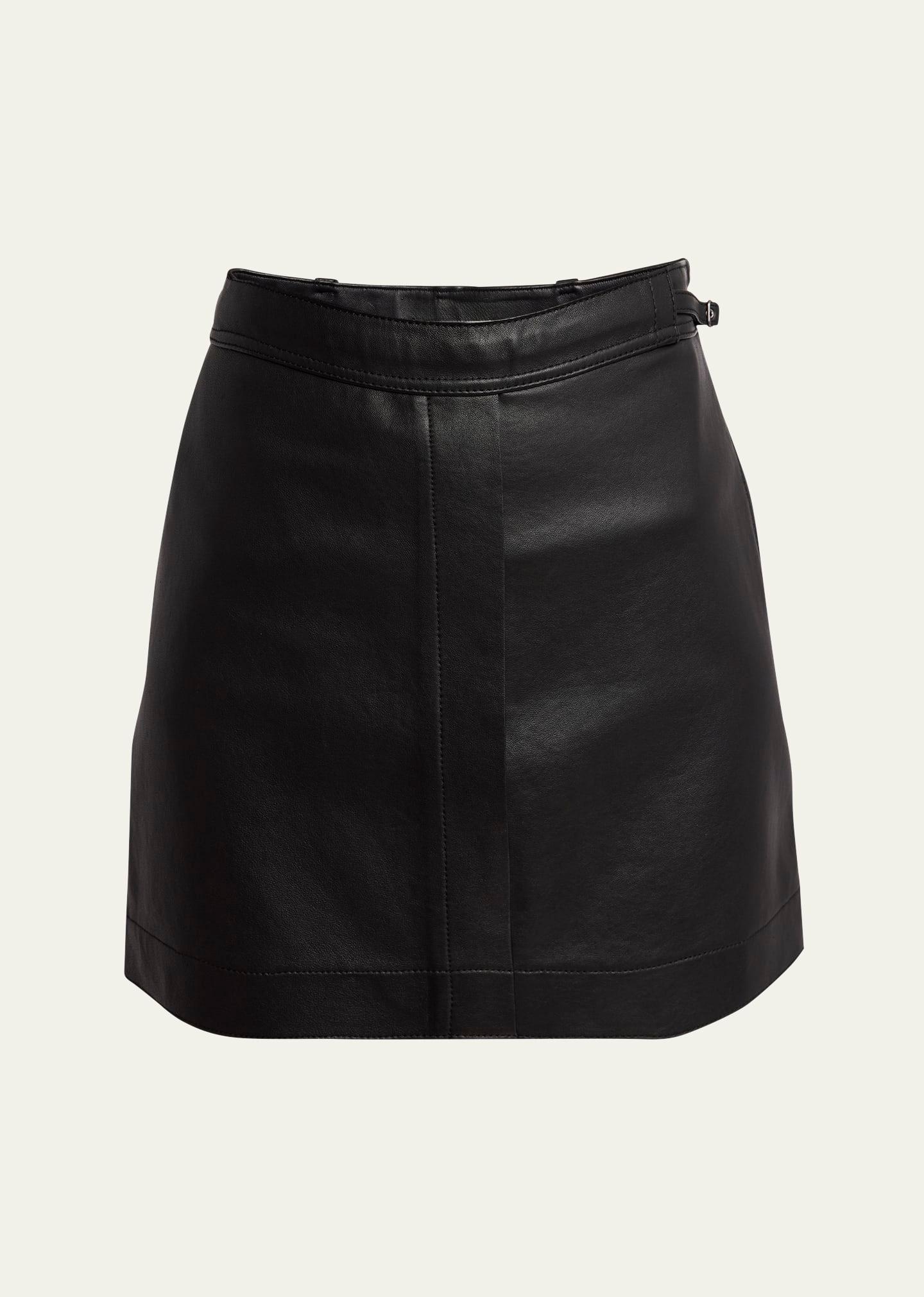blaze leather mini skirt