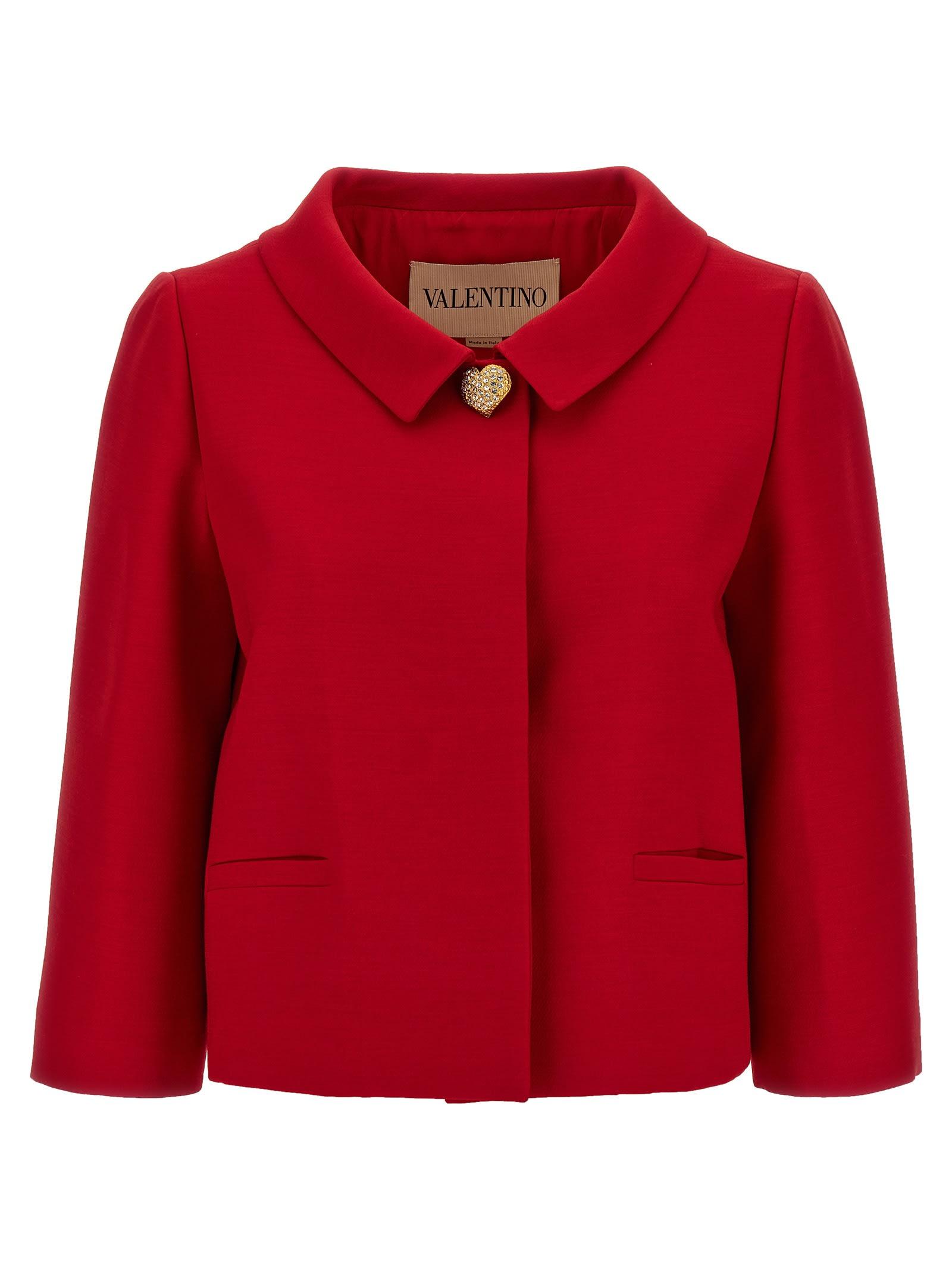 blazer valentino garavani crepe couture