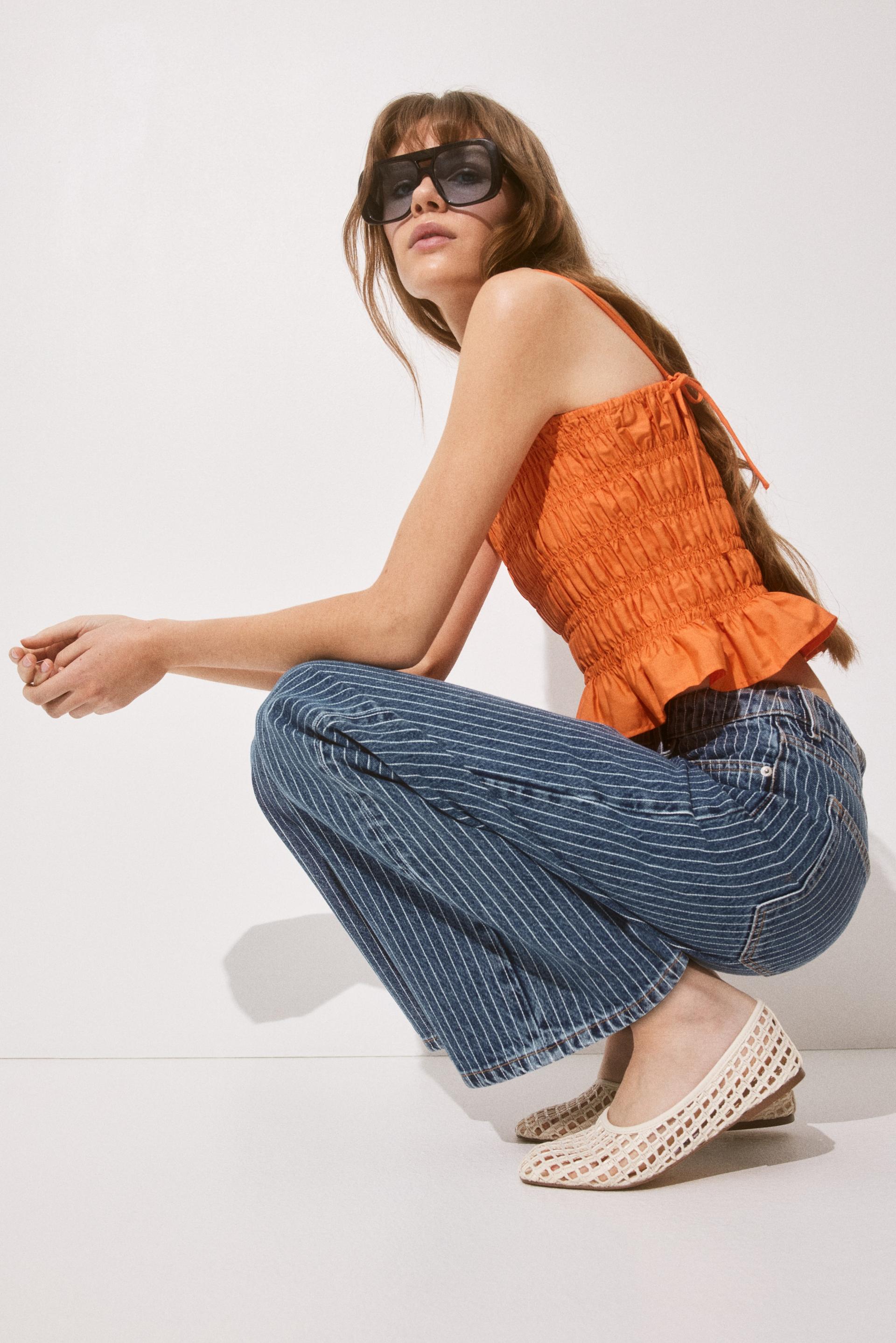 bleecker high rise wide leg jeans