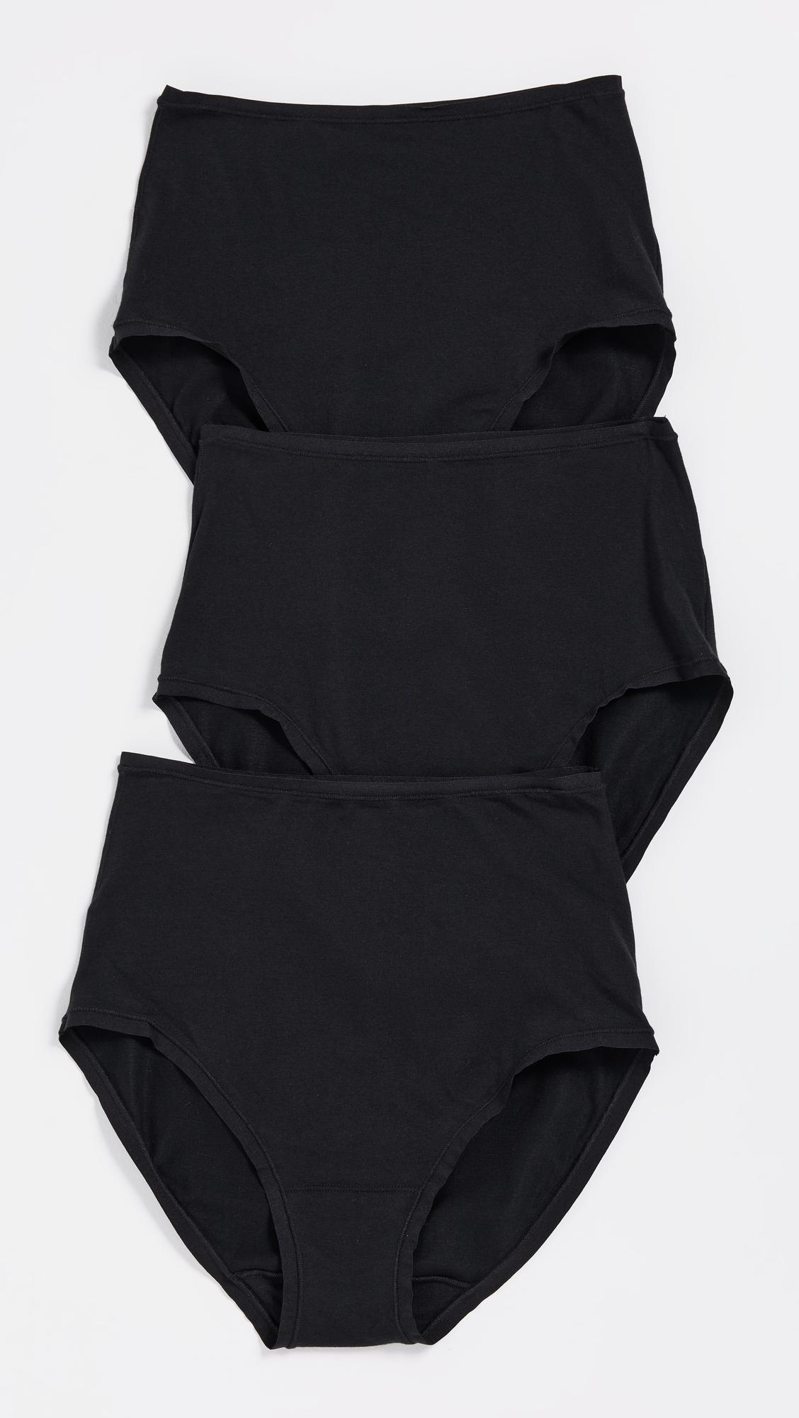 bliss bare cotton high waist briefs 3-pack
