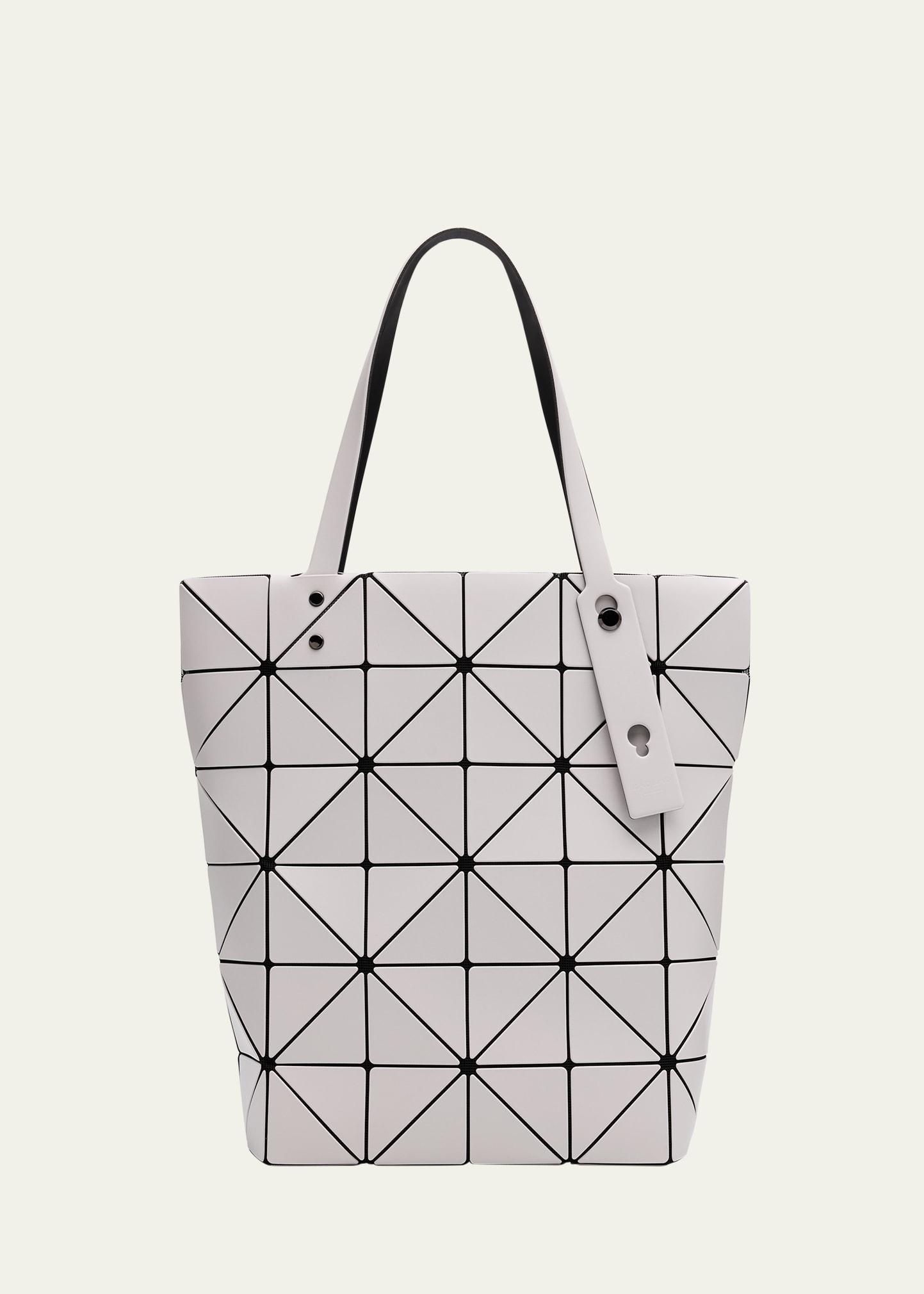 blocky geometric zip tote bag