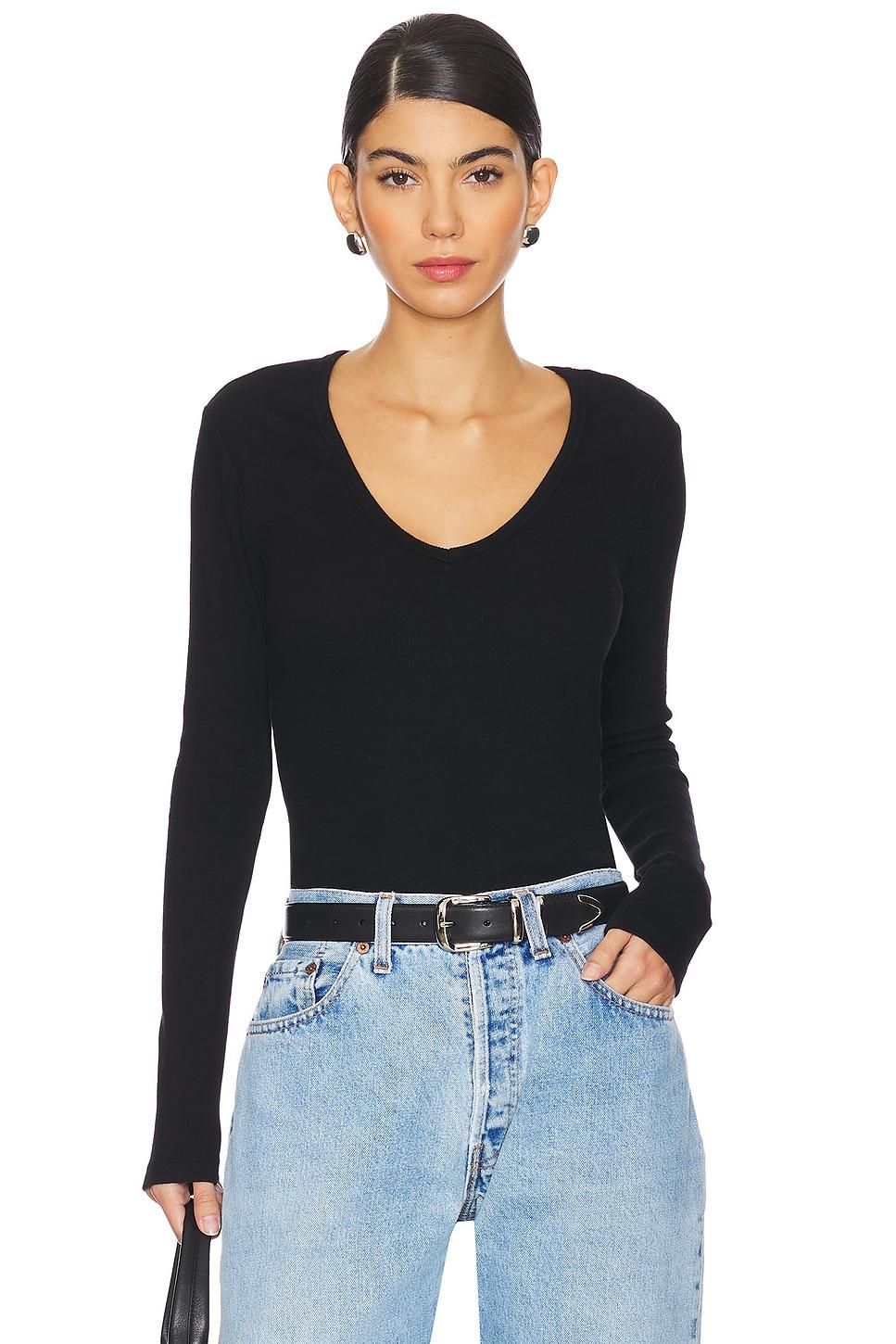 blondie long sleeve v neck top