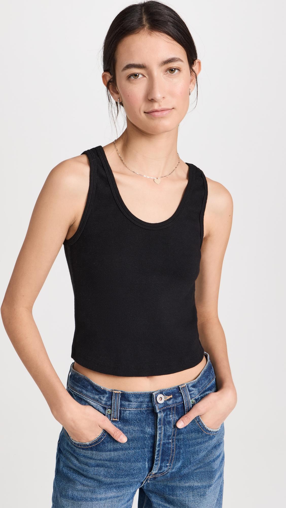 blondie structured rib bra friendly tank