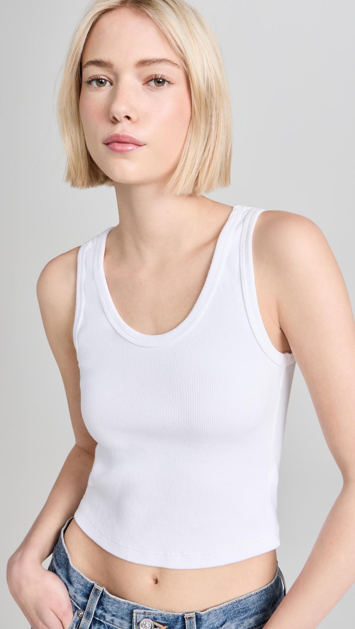 blondie structured rib bra friendly tank