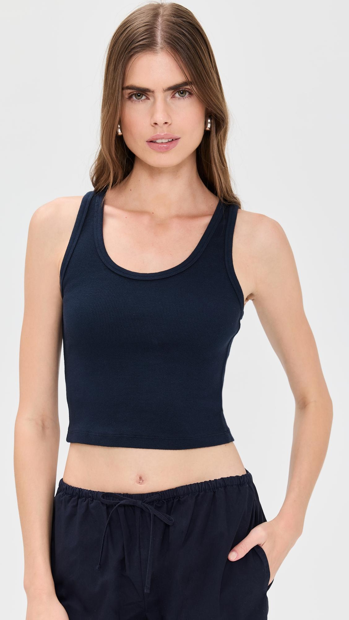 blondie structured rib bra friendly tank
