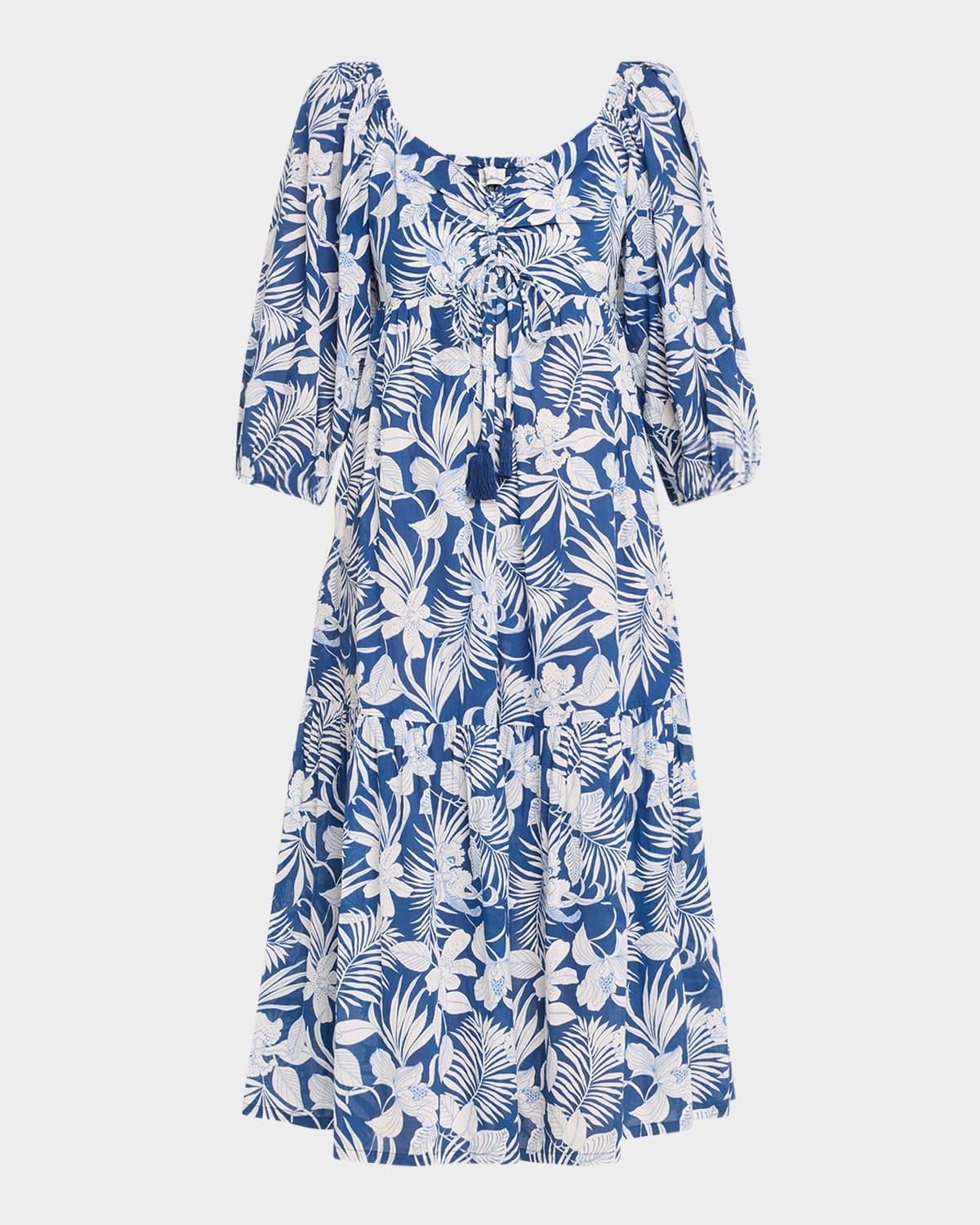 blooms midi dress