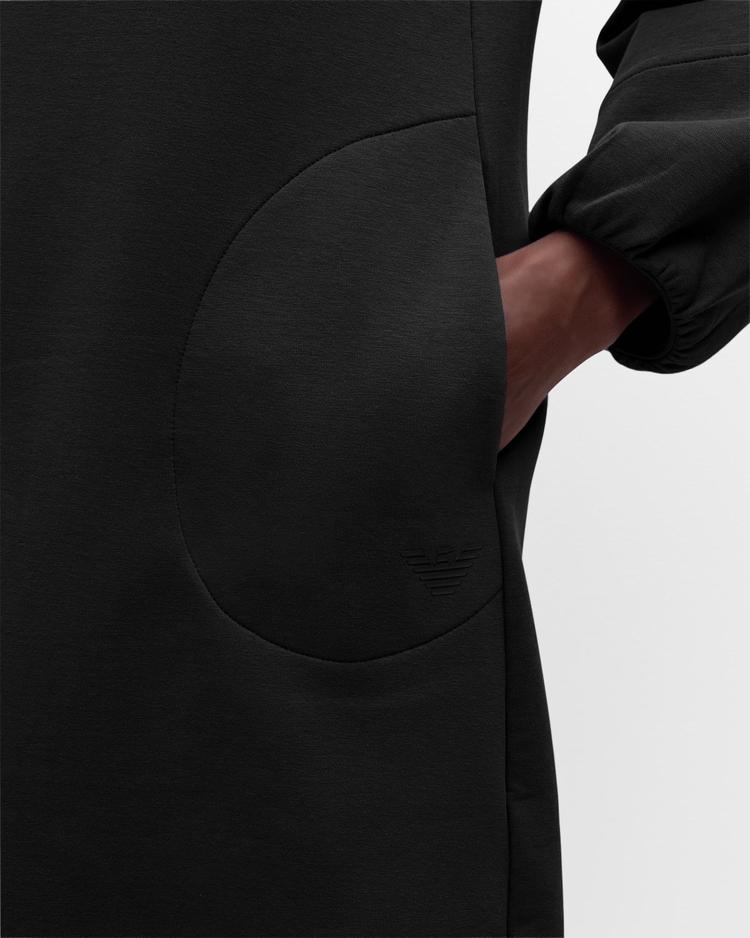 blouson-sleeve double jersey mini dress