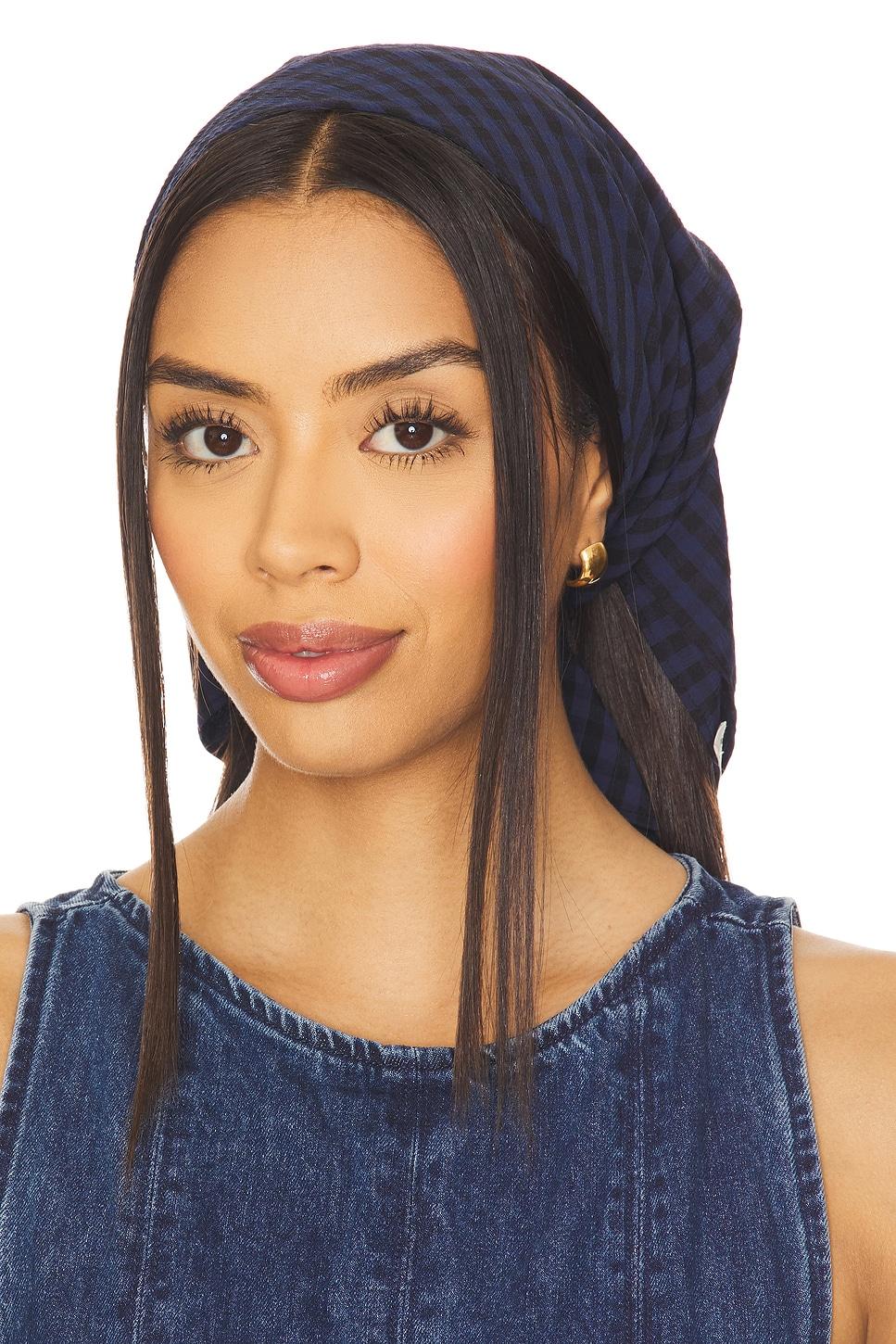 blue river headscarf