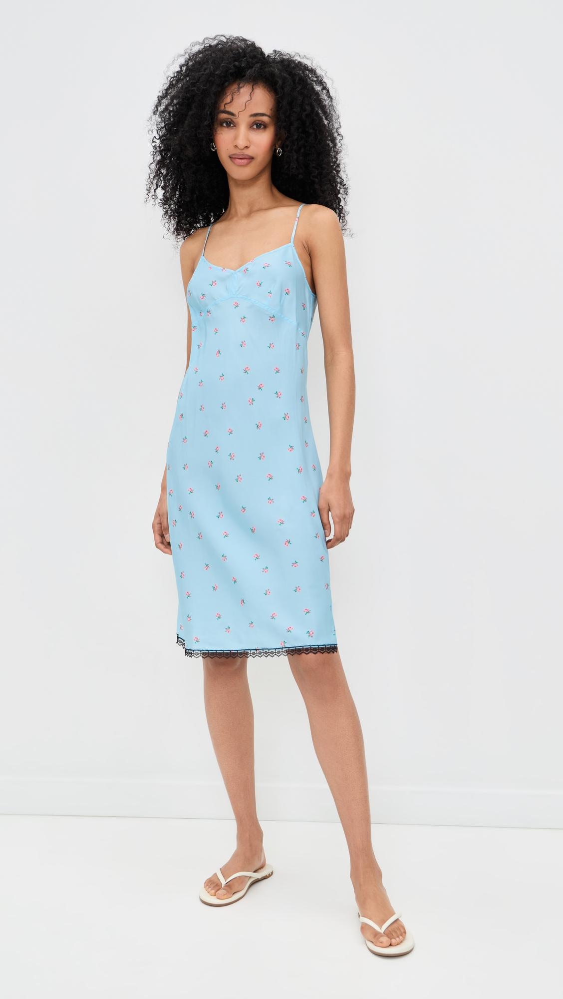 bluebell slip silk dress
