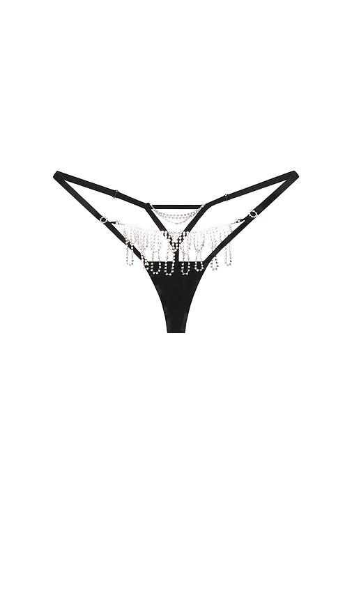 bluebella estelle thong in black.
