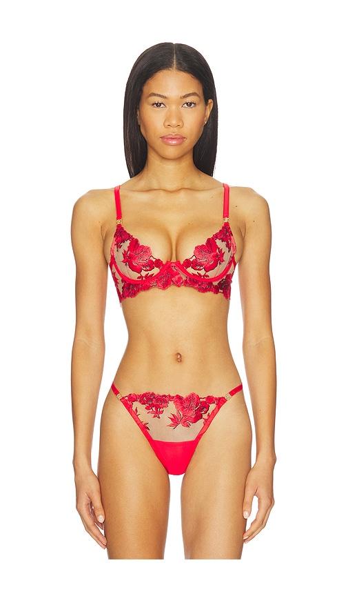 bluebella lavanya wired bra in red.