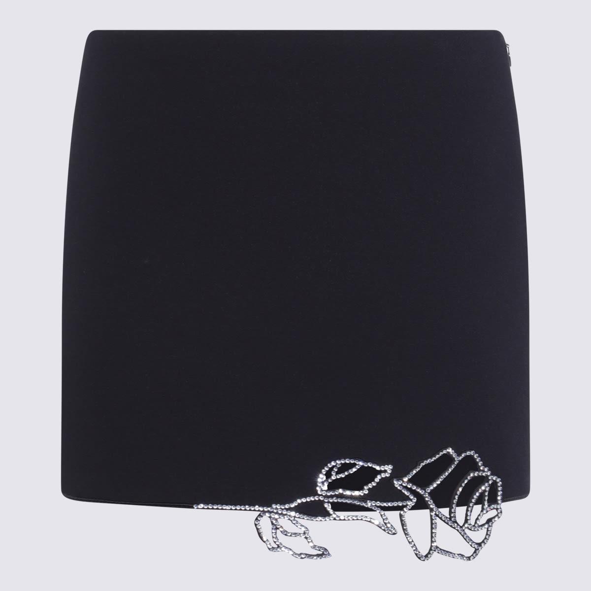 blumarine black mini skirt