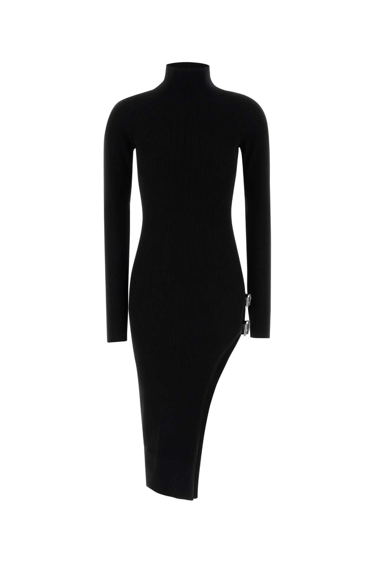 blumarine black wool dress