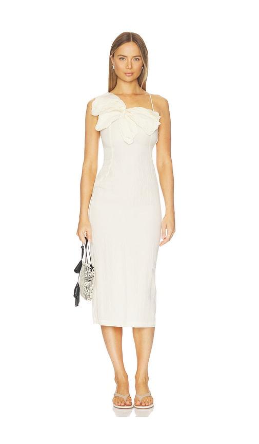 blumarine butterfly bow dress in cream.