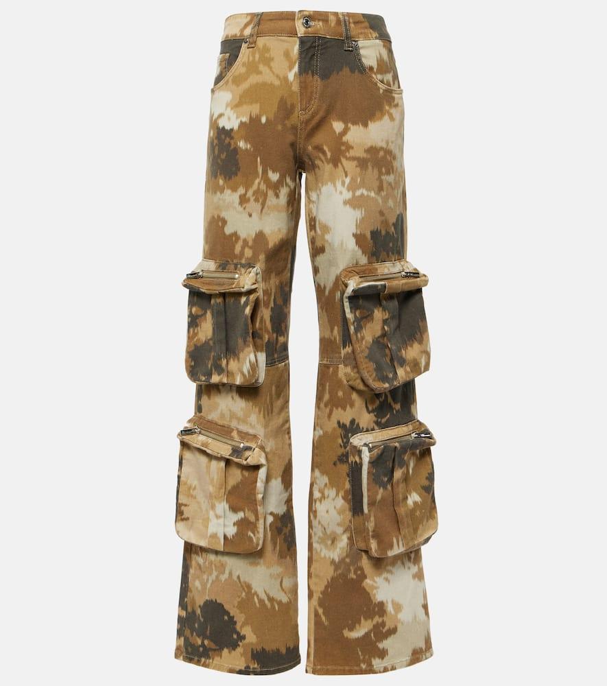 blumarine camouflage cargo pants