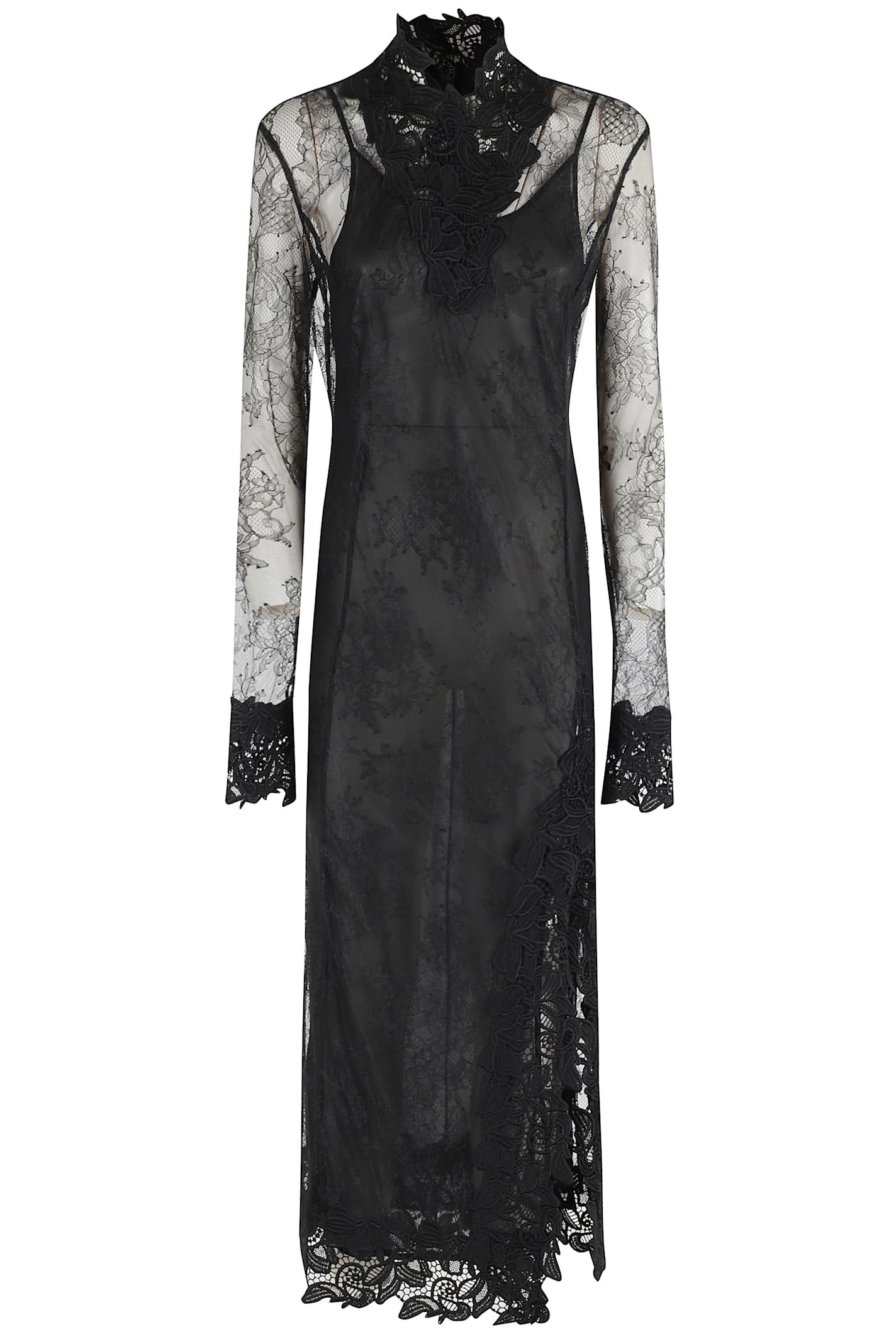 blumarine chantilly lace dress