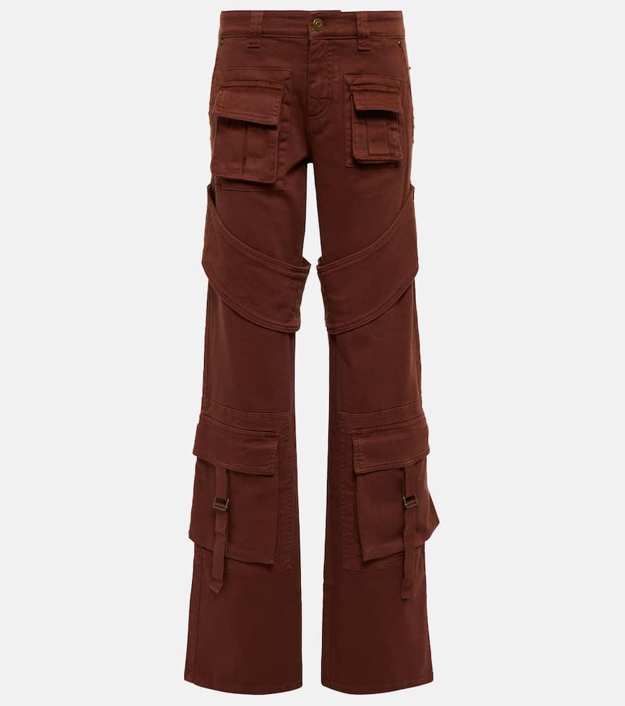 blumarine cotton canvas cargo pants