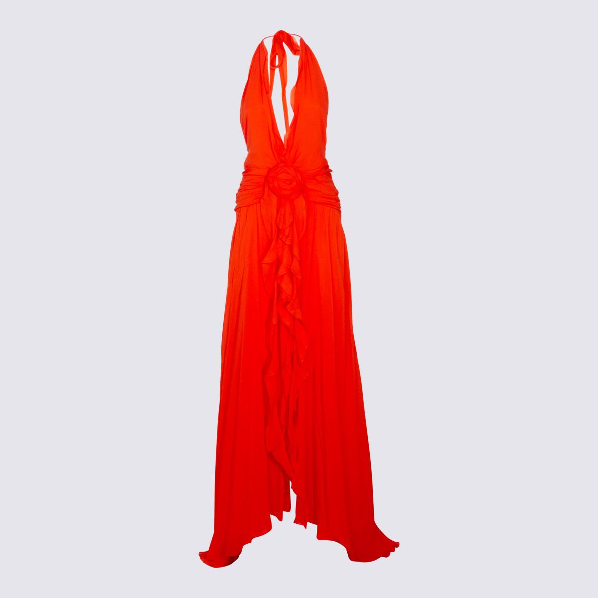 blumarine dresses orange flame _vi - women