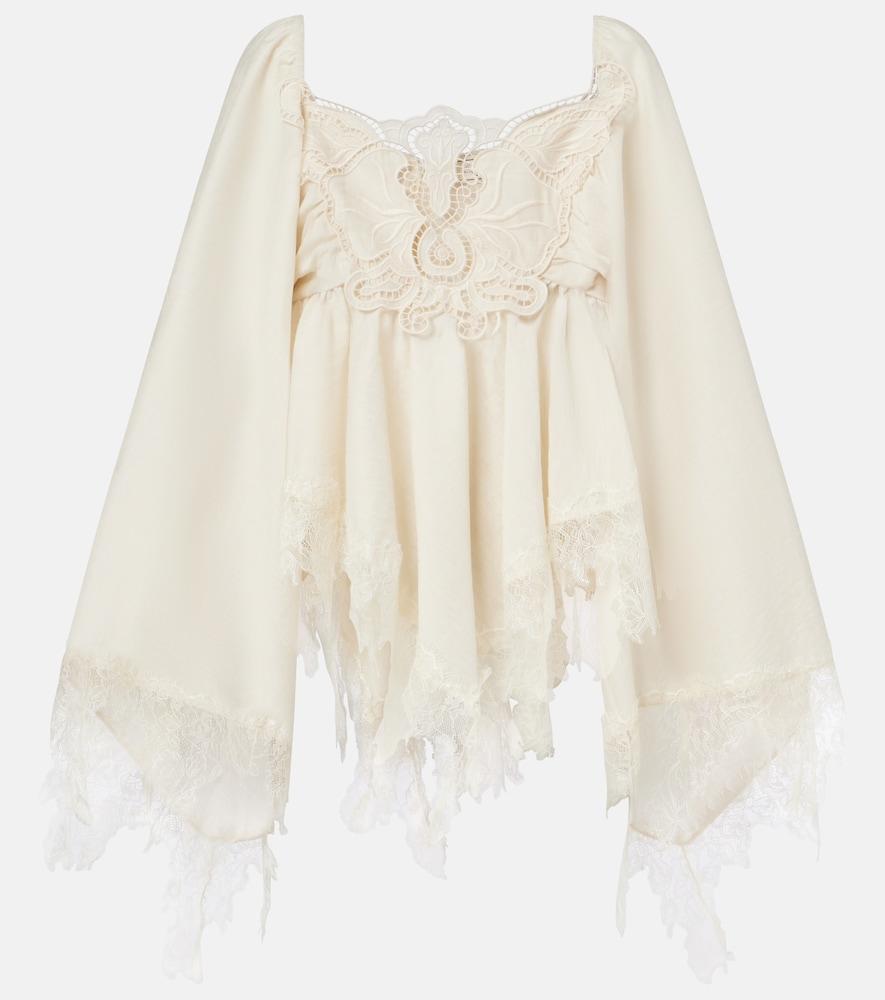 blumarine embroidered lace
