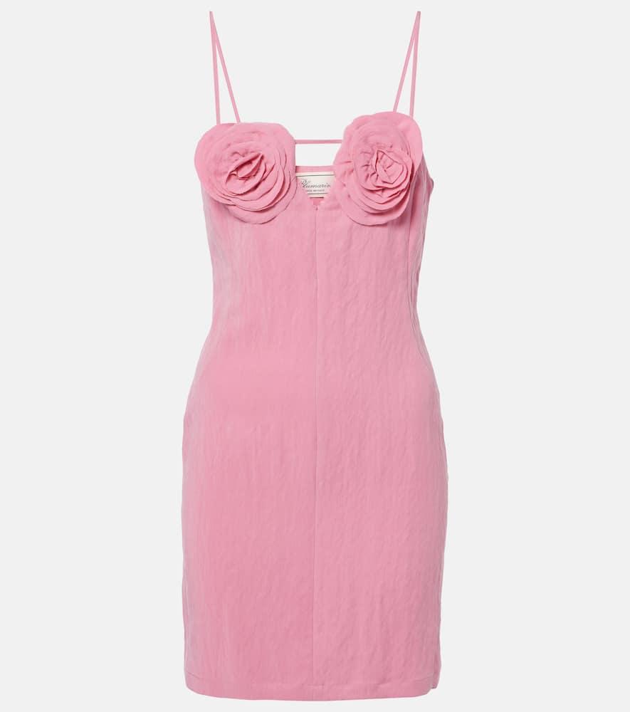blumarine floral embroidered mini dress
