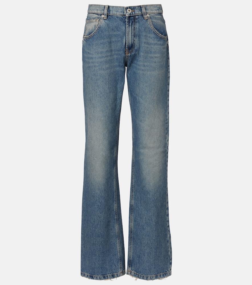 blumarine logo straight jeans