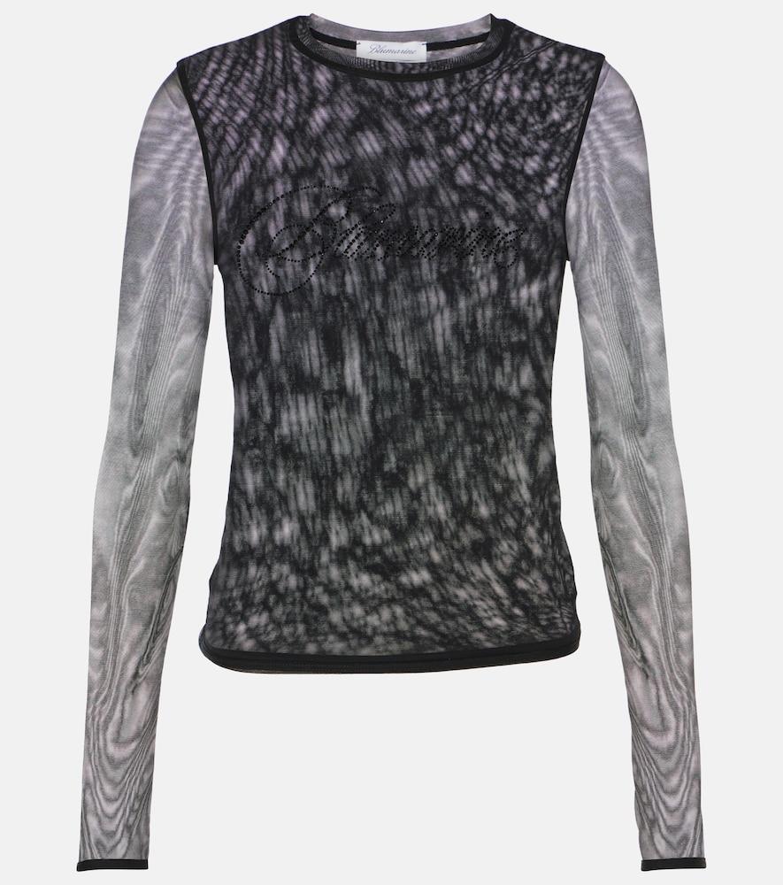 blumarine logo tulle