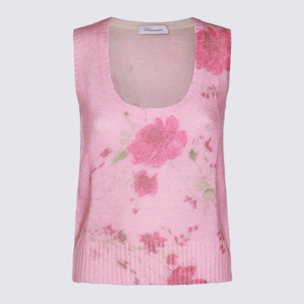 blumarine pink wool top