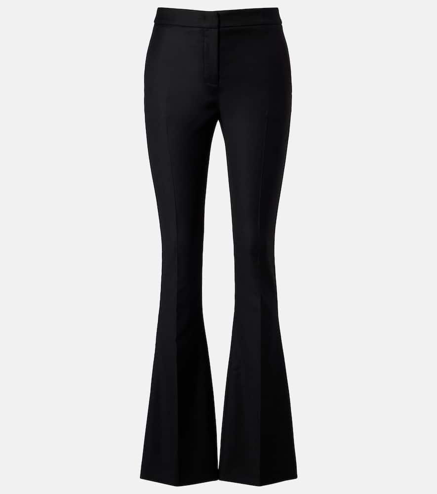 blumarine pleated flared pants