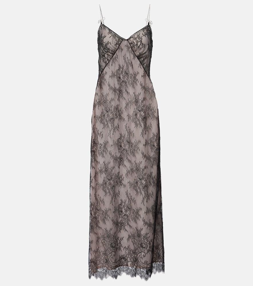 blumarine rebrodé lace midi dress