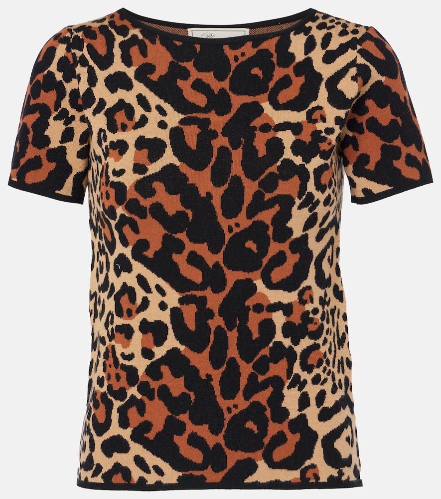 blumarine shoert leopard