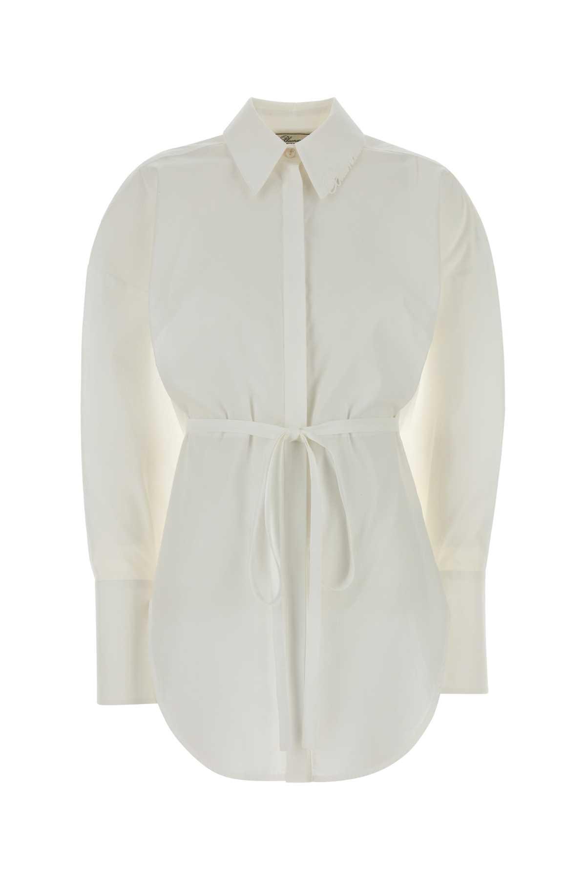 blumarine white cotton shirt