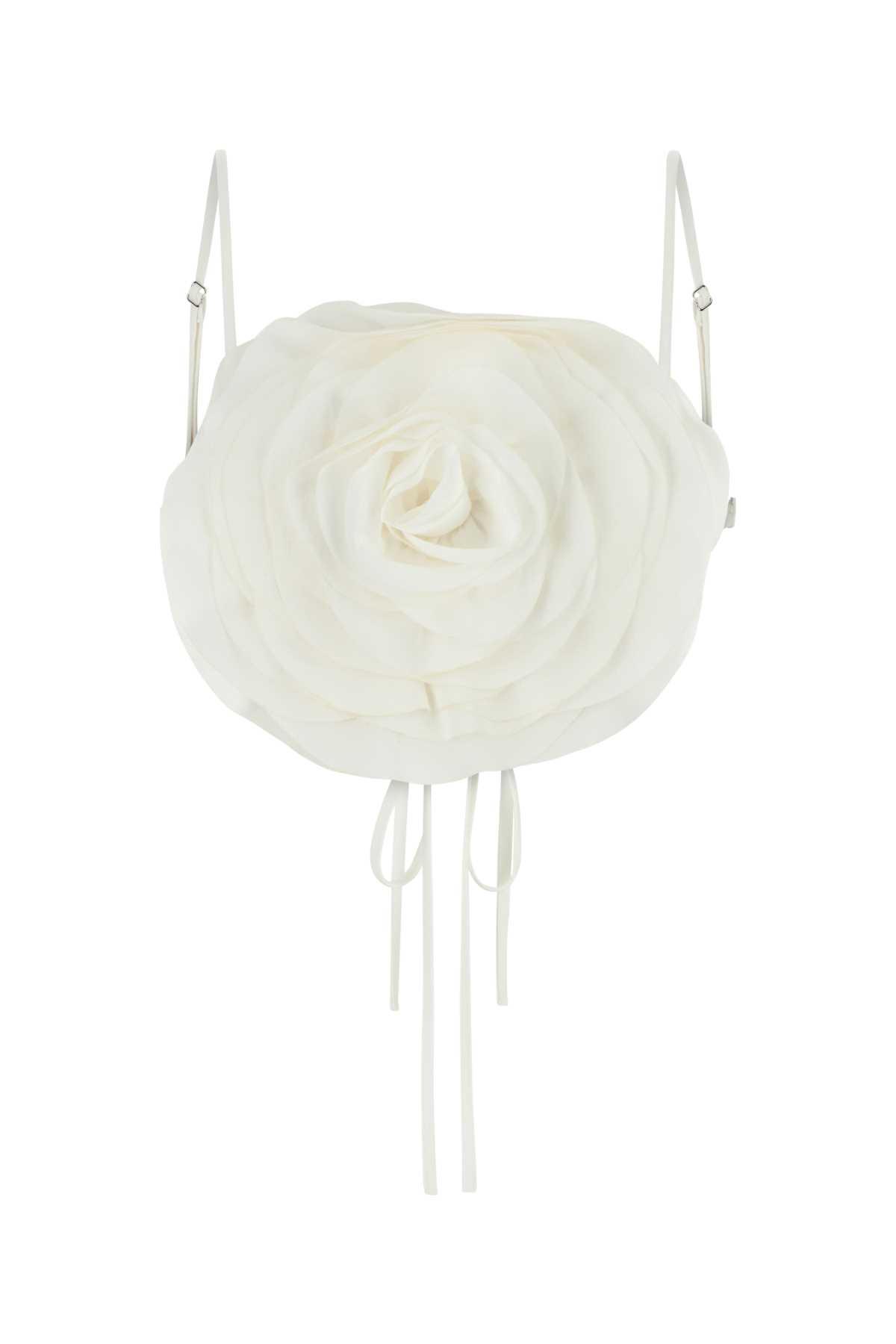 blumarine white gabardine top