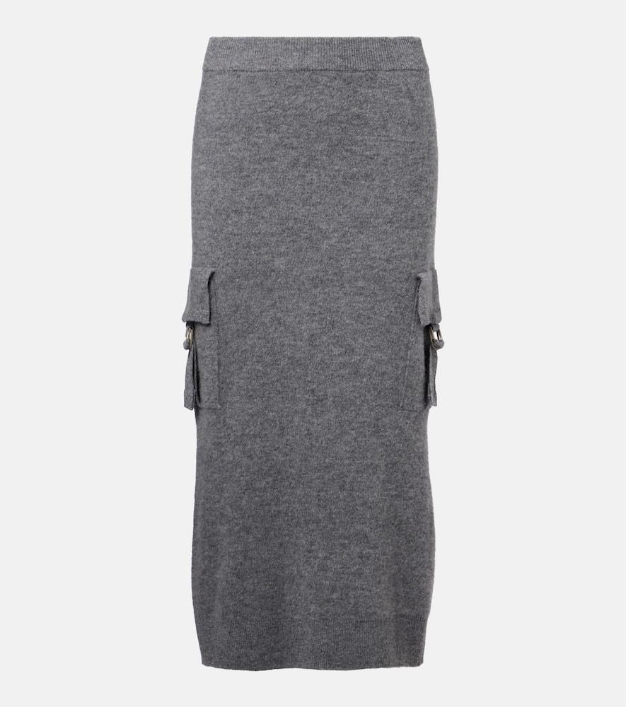 blumarine wool pencil skirt