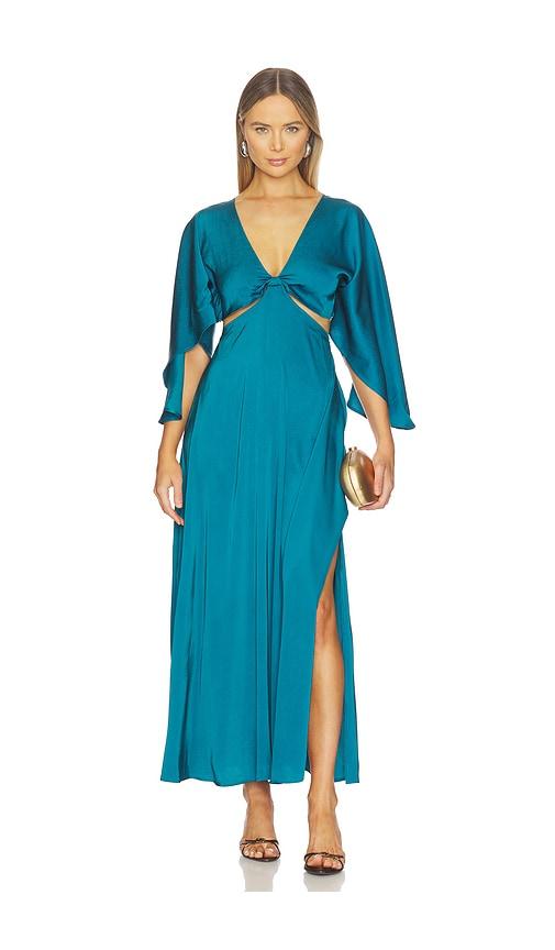 boamar avalon dress in teal.