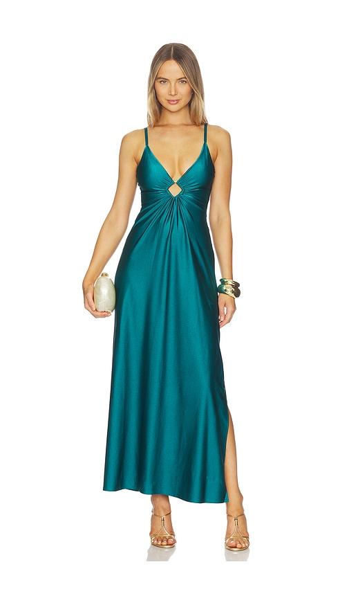 boamar verona dress in teal.