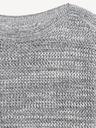 boat-neck open-stitch sweater