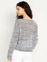 boat-neck open-stitch sweater