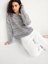 boat-neck open-stitch sweater