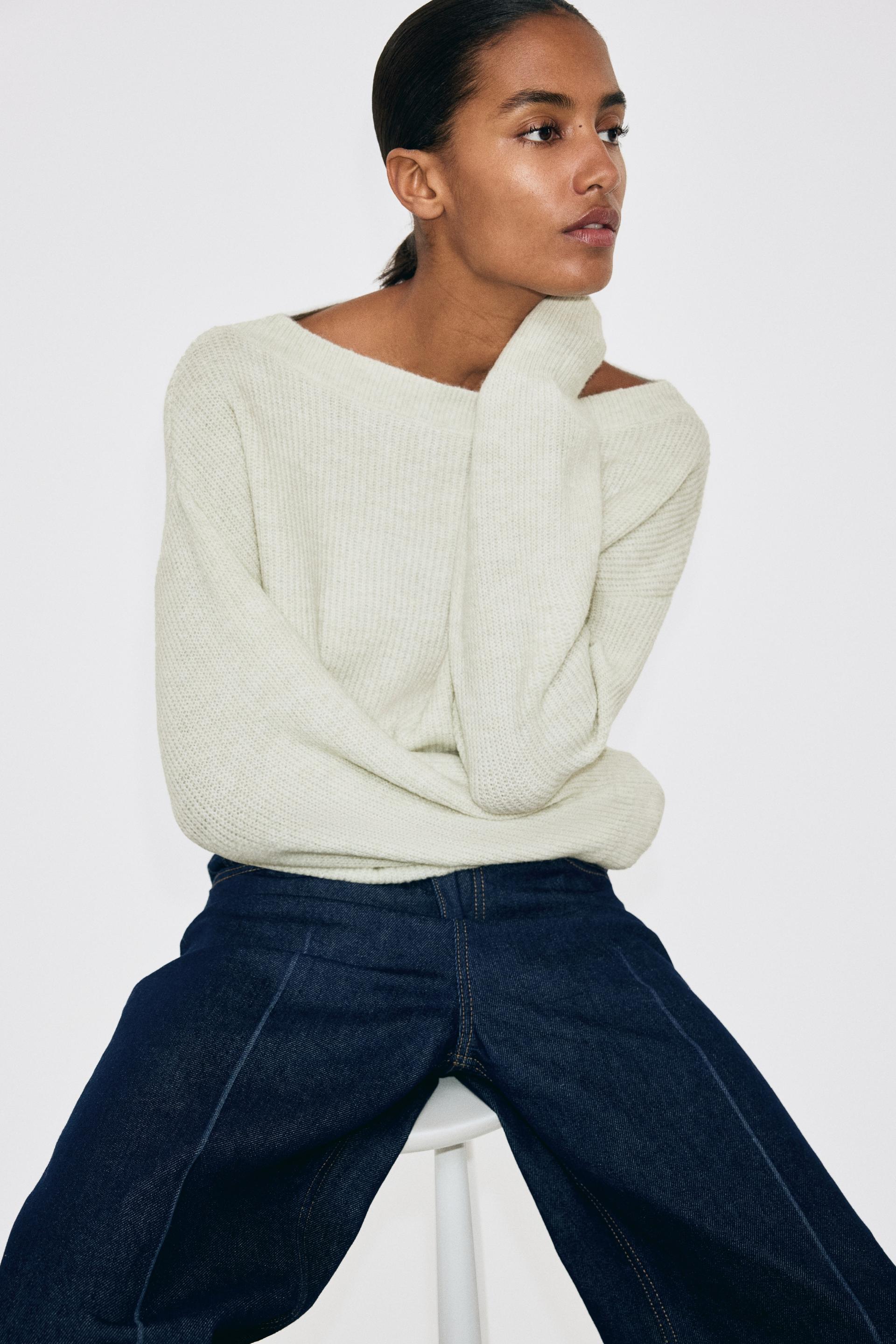 boat-neck sweater