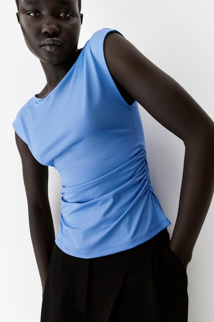 boat-neck top